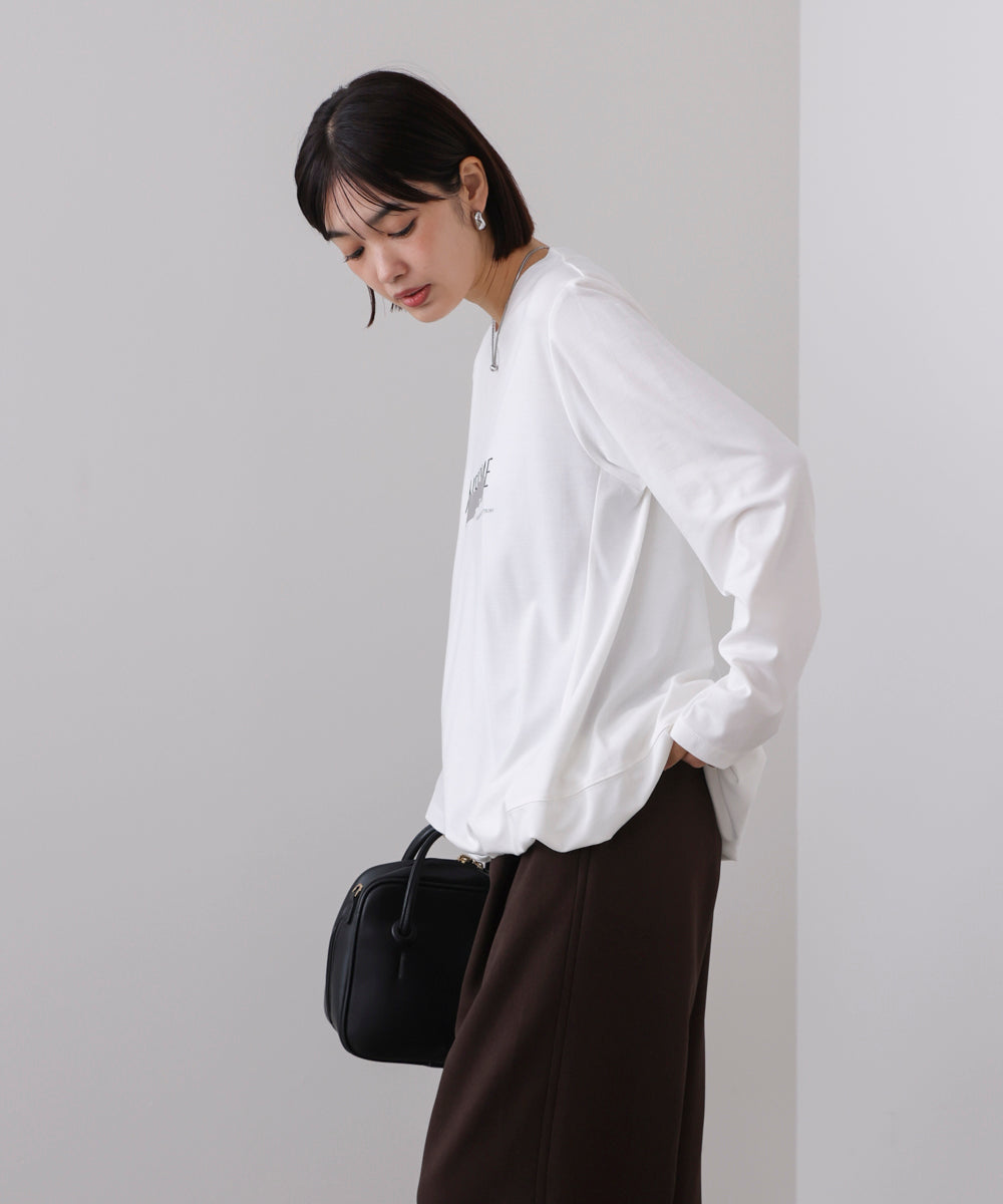 箔エンボスロンTチュニック