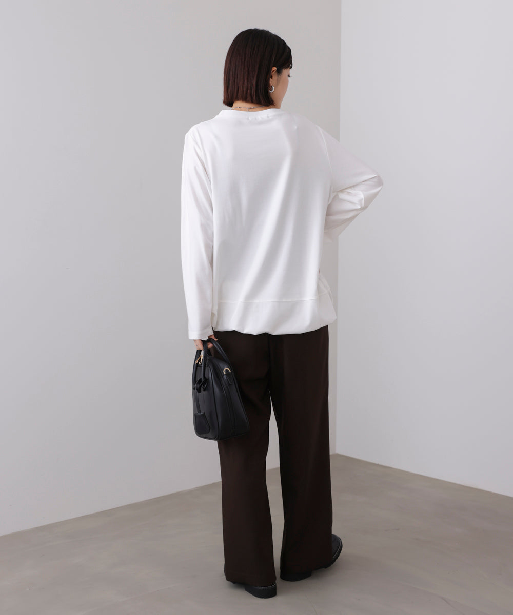 箔エンボスロンTチュニック