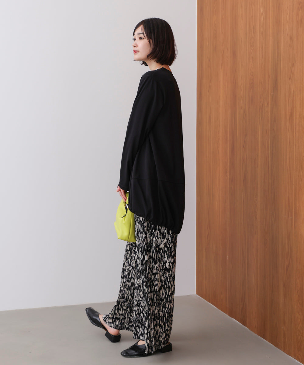 箔エンボスロンTチュニック