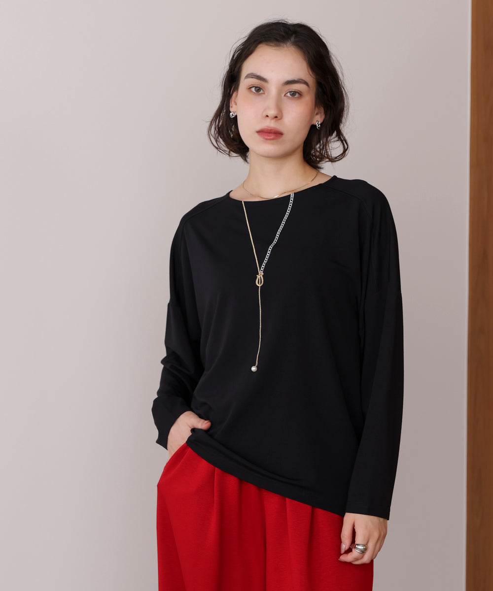 ネックレス付き刺しゅうプルオーバー