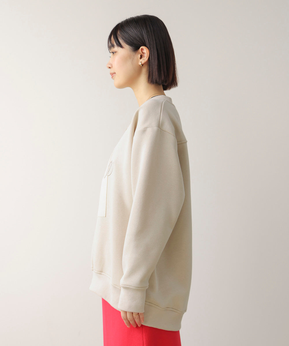 裏起毛アイロンロゴプルオーバー