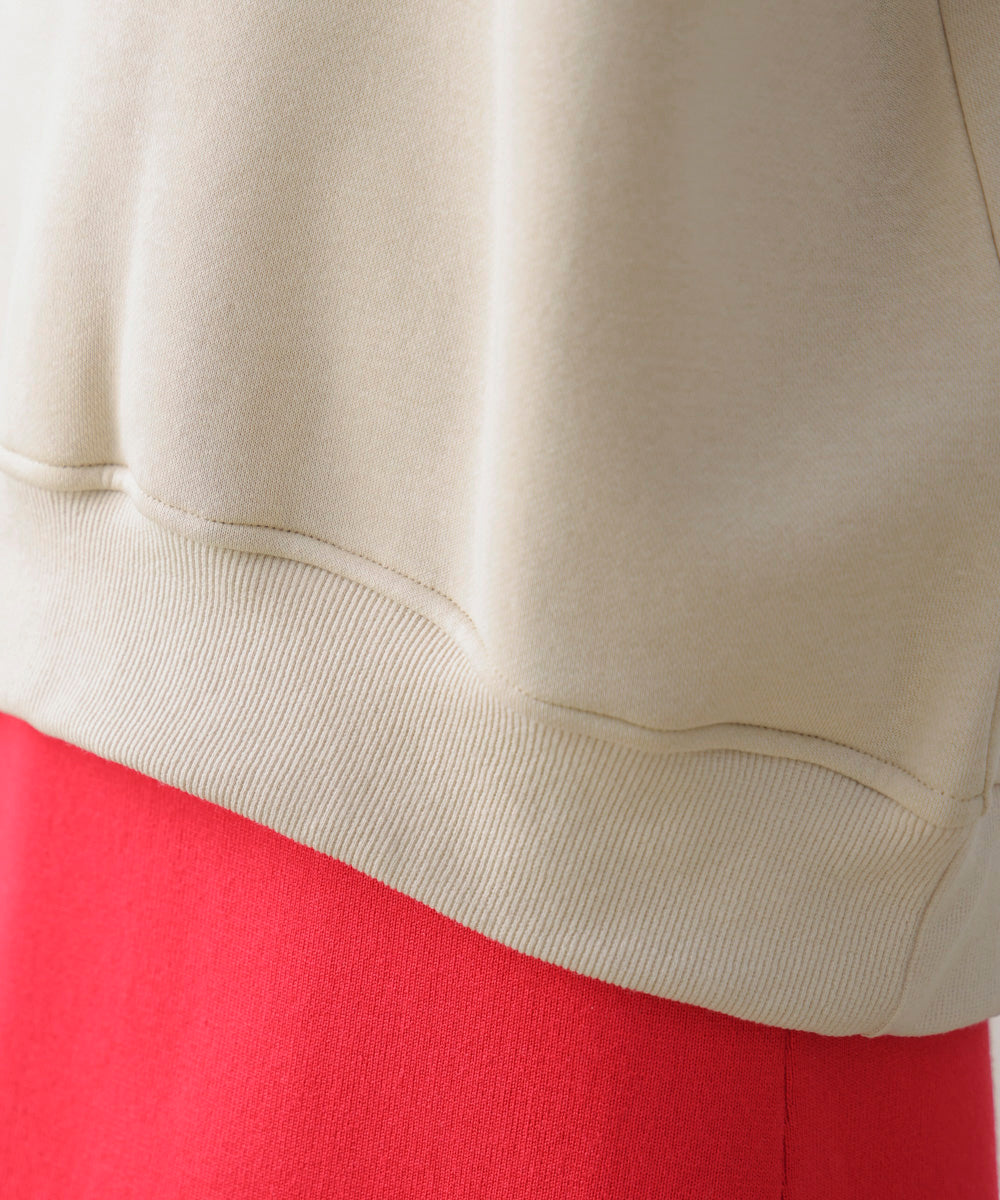 裏起毛アイロンロゴプルオーバー