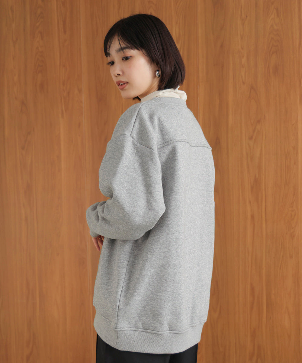 裏起毛アイロンロゴプルオーバー