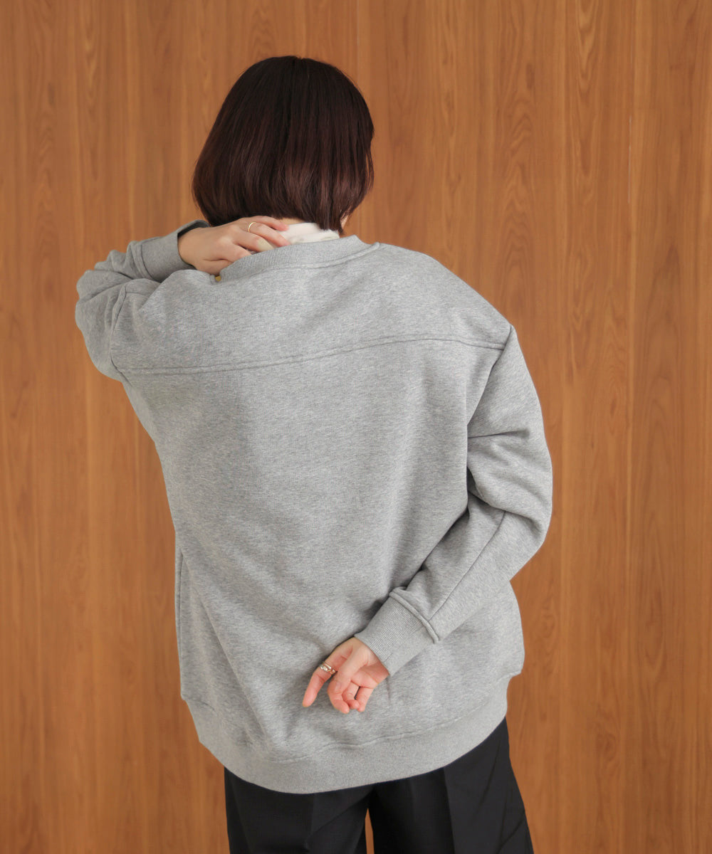 裏起毛アイロンロゴプルオーバー