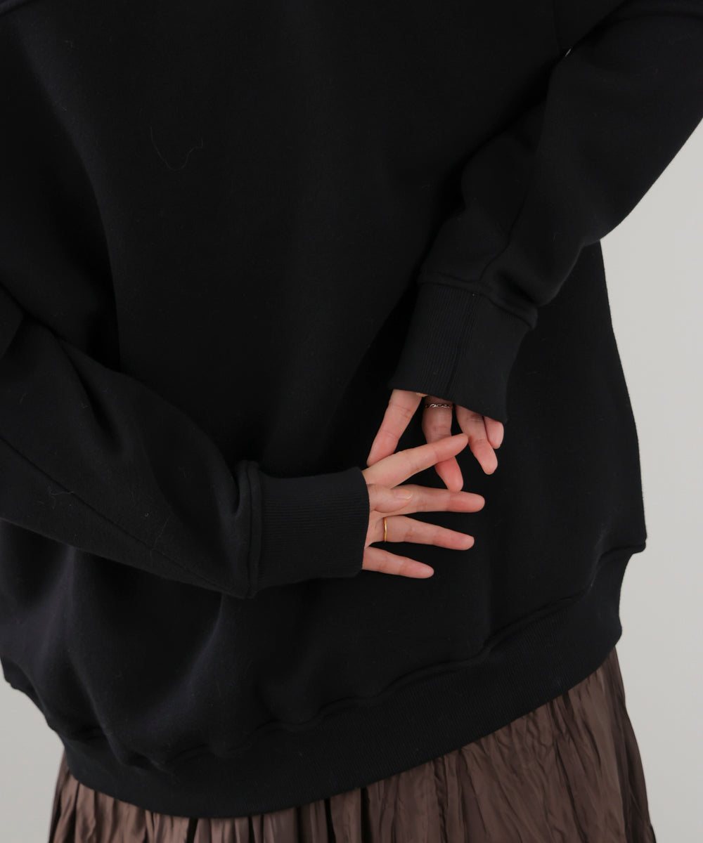 裏起毛アイロンロゴプルオーバー