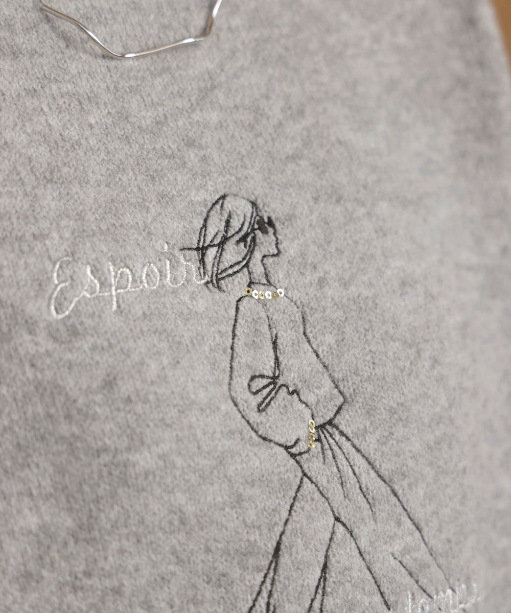 レディーモチーフニットプルオーバー