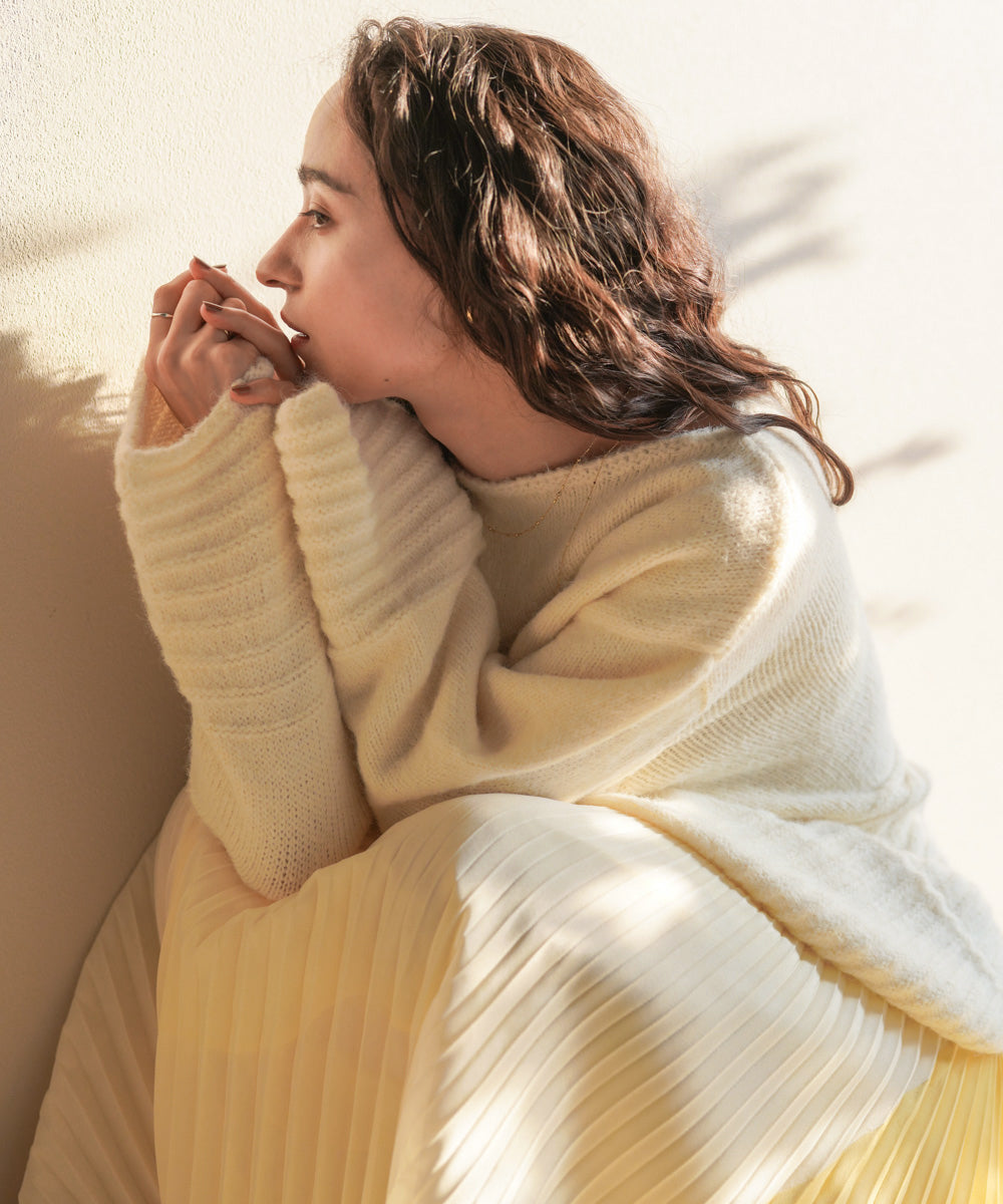 立体ボーダーニット