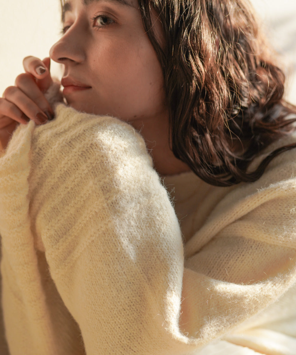 立体ボーダーニット