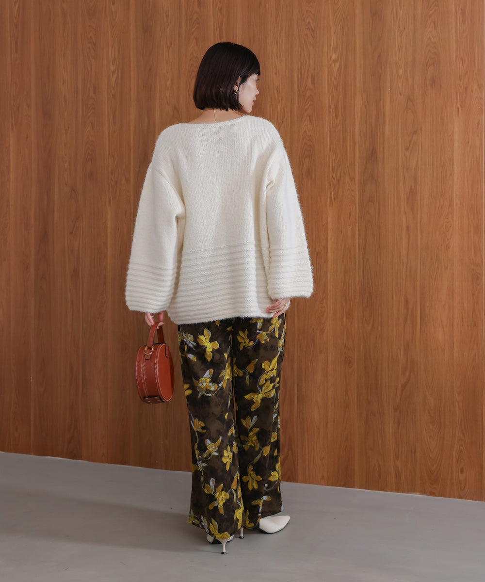 立体ボーダーニット