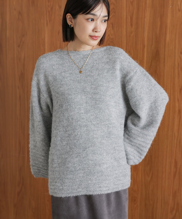 立体ボーダーニット