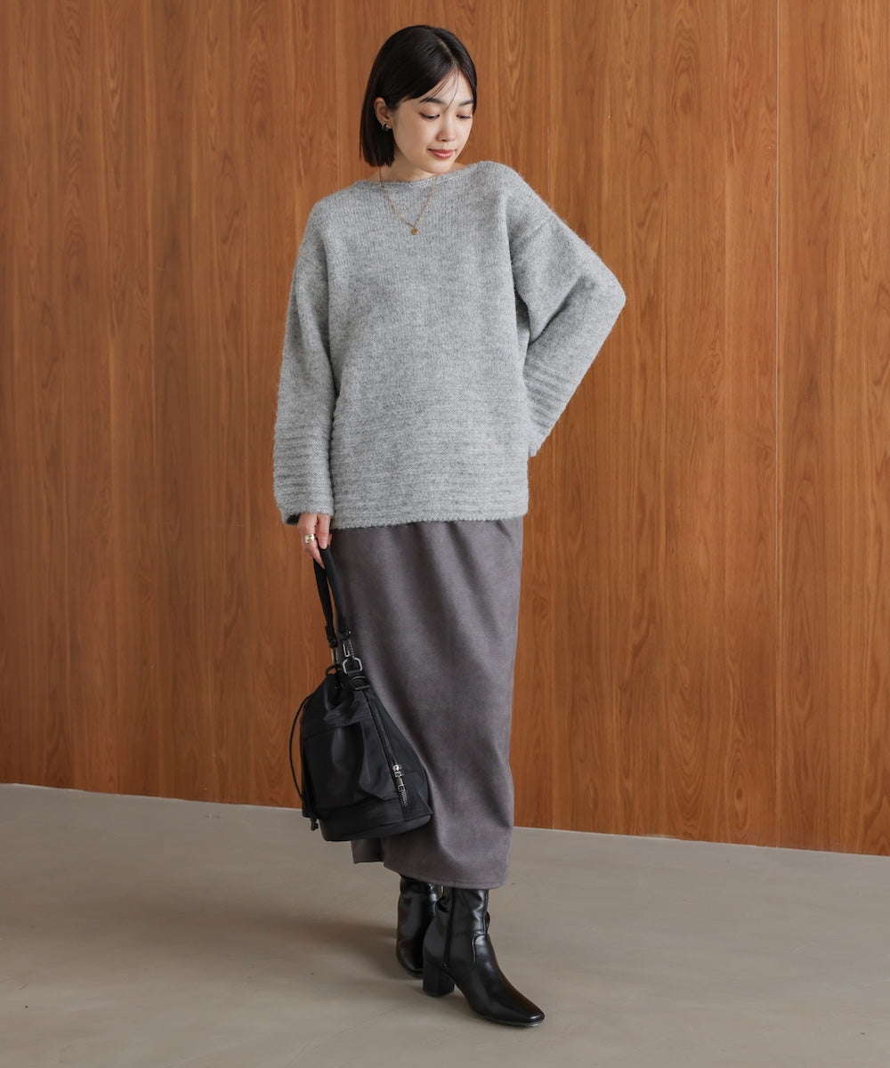 立体ボーダーニット