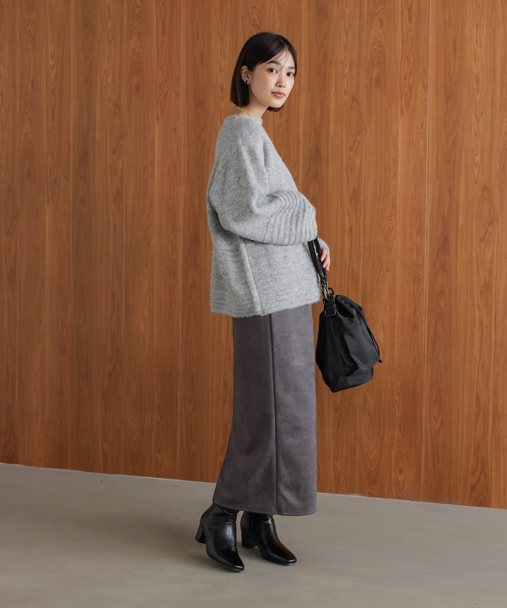 立体ボーダーニット