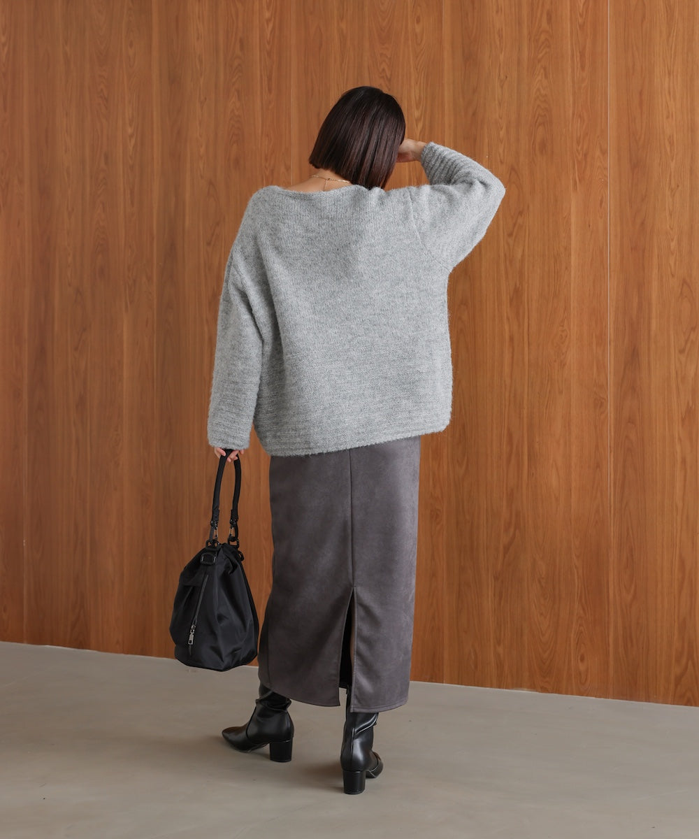 立体ボーダーニット