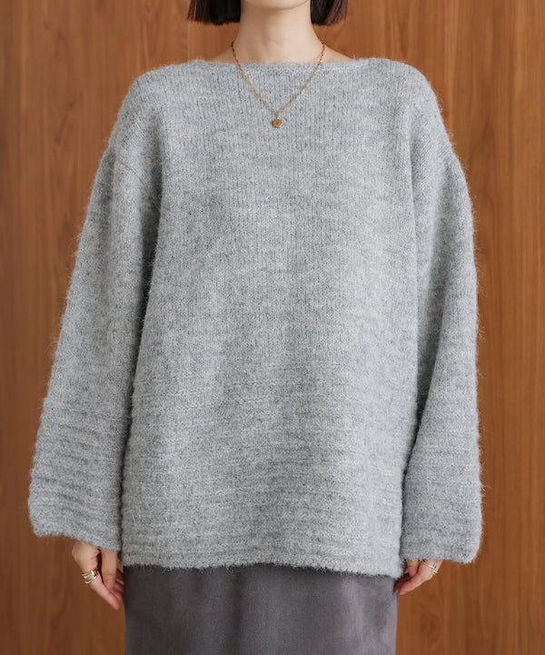 立体ボーダーニット