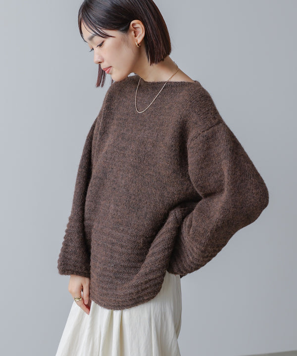 立体ボーダーニット