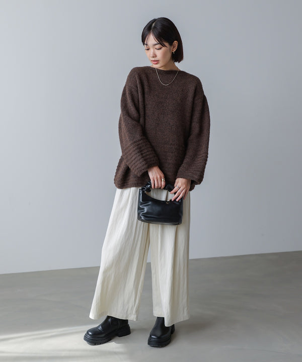 立体ボーダーニット