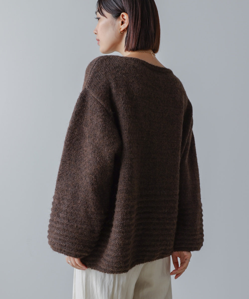 立体ボーダーニット