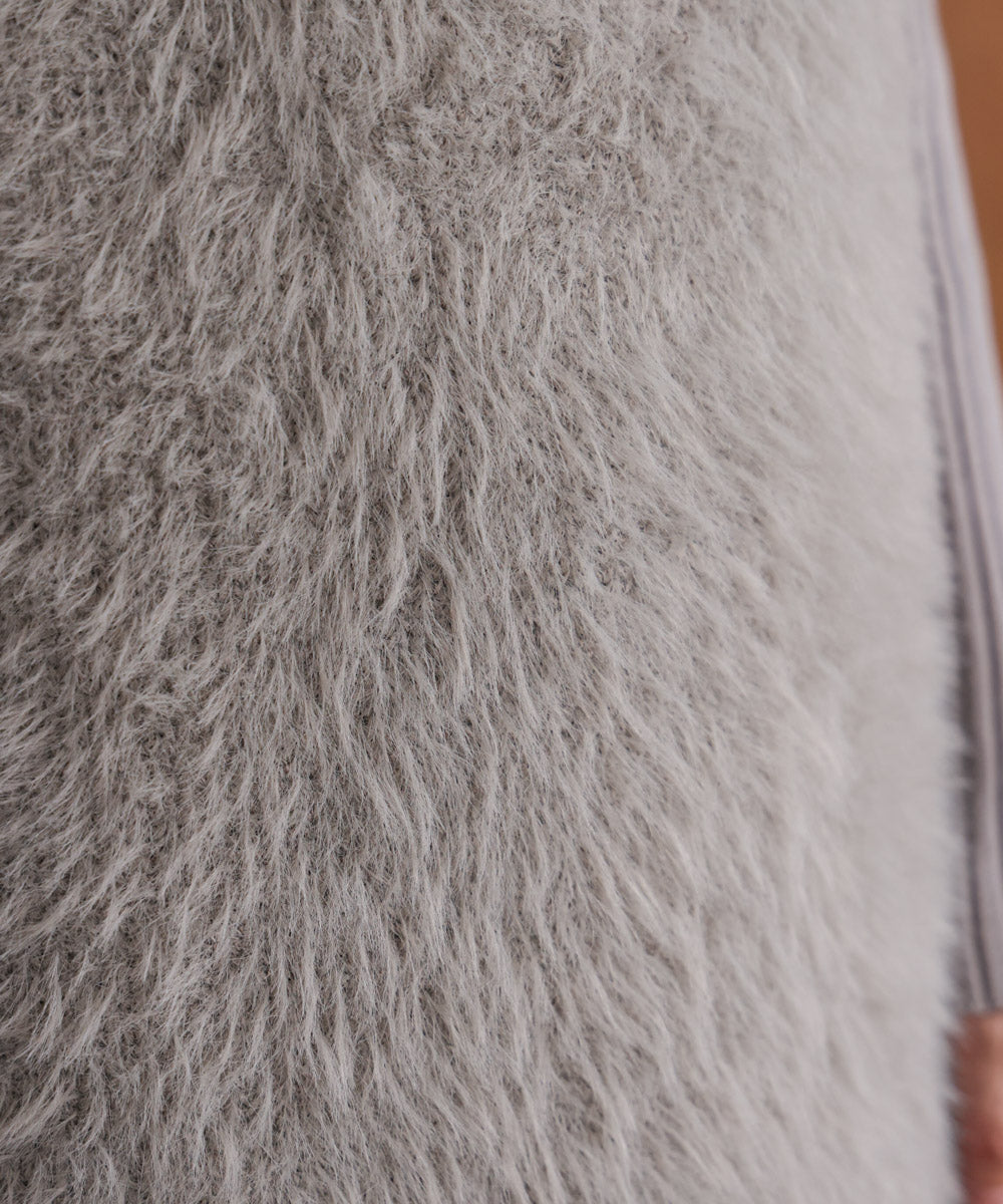 シャギーチュニックリブワンピースセット