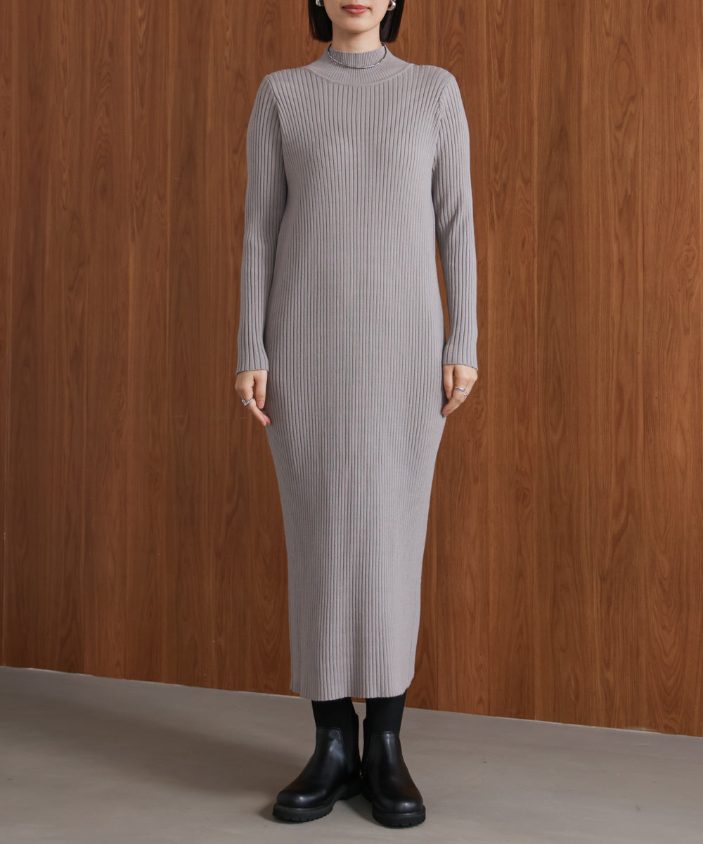 シャギーチュニックリブワンピースセット