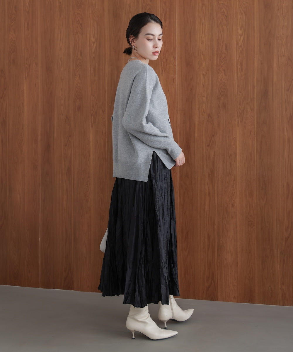 スウェットライクロゴニット