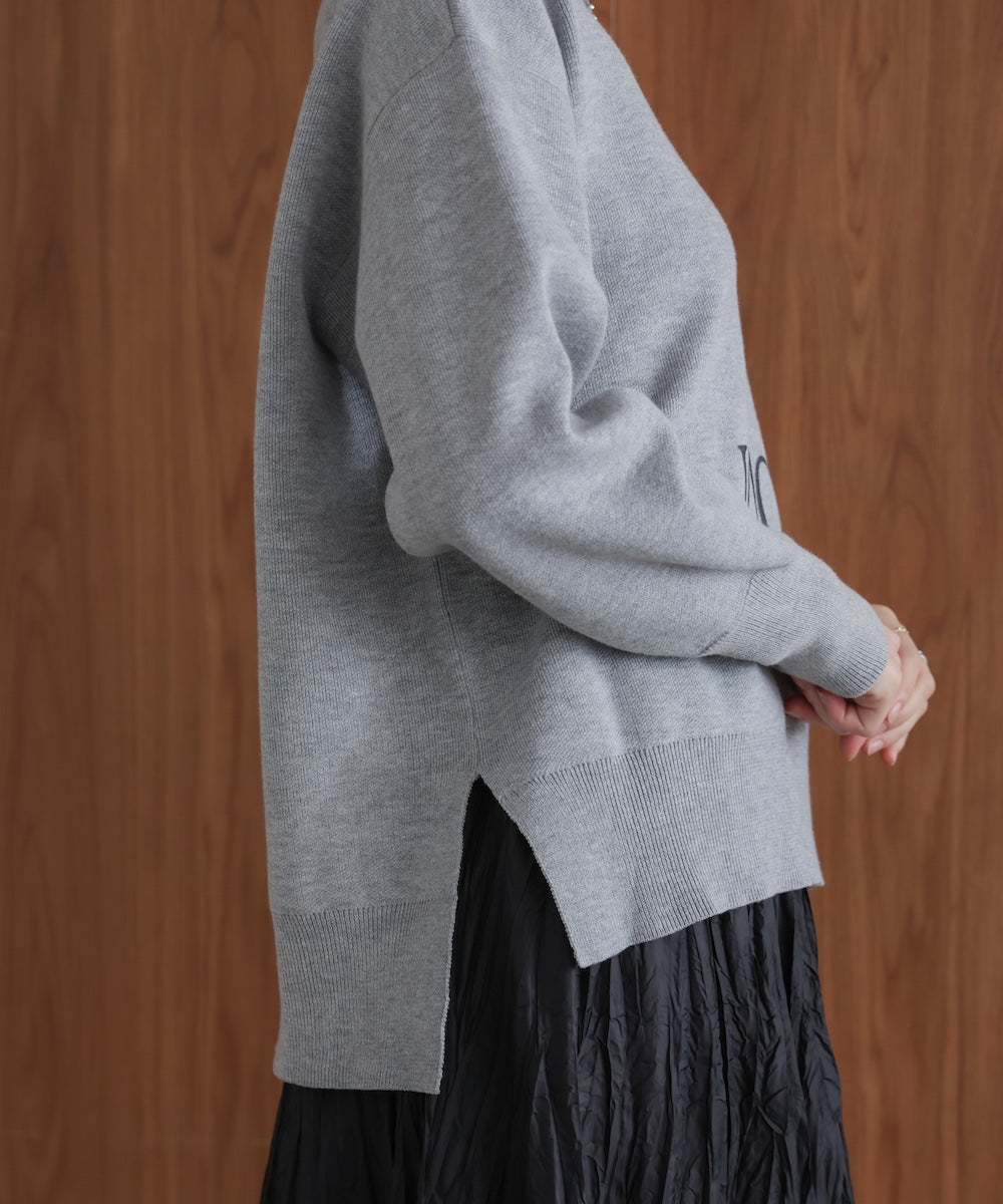 スウェットライクロゴニット