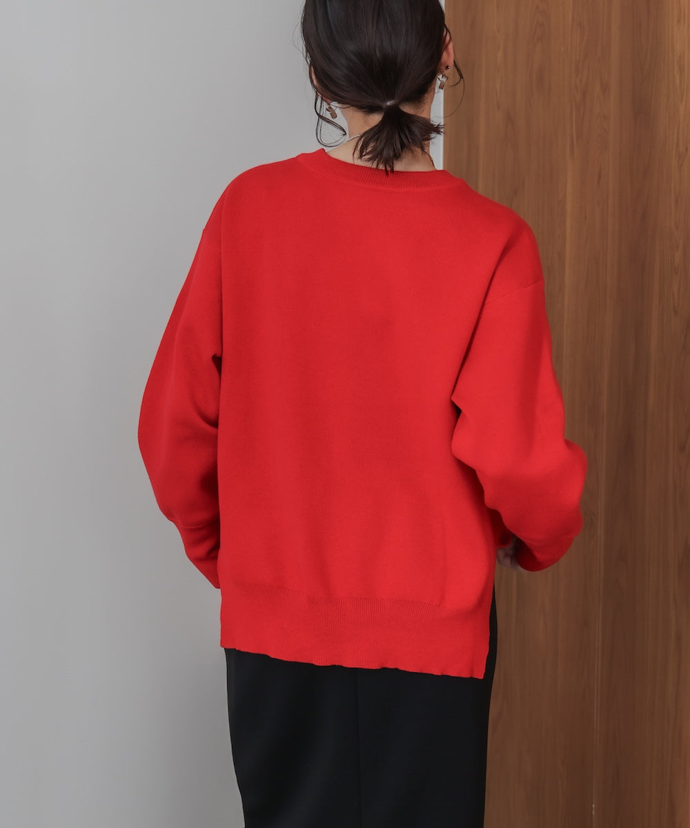 スウェットライクロゴニット