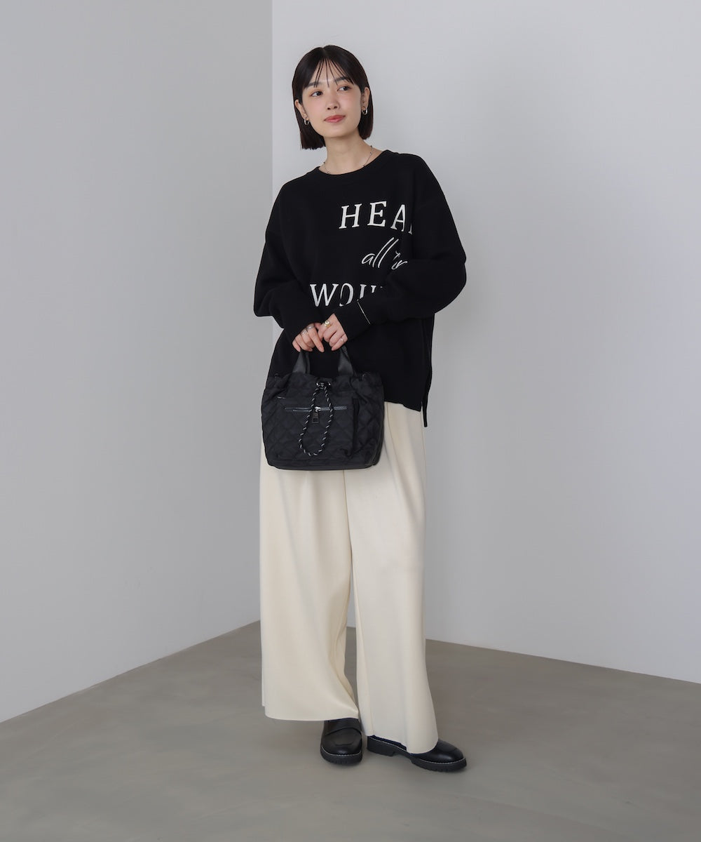 スウェットライクロゴニット