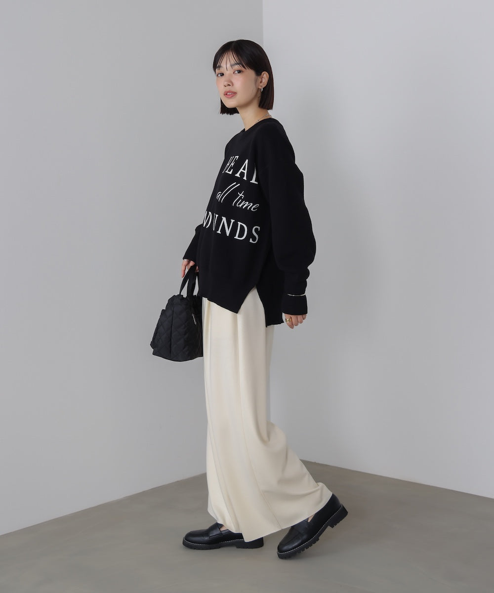 スウェットライクロゴニット