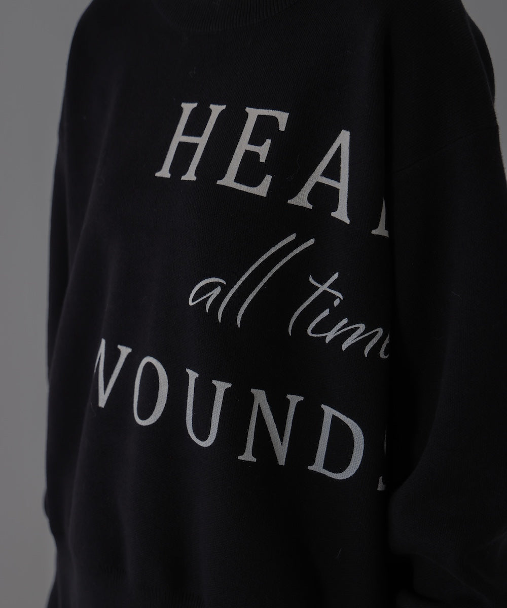 スウェットライクロゴニット