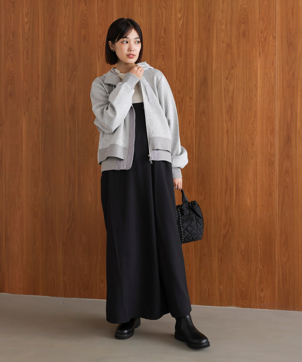 ラップアクセントボタンワンピース