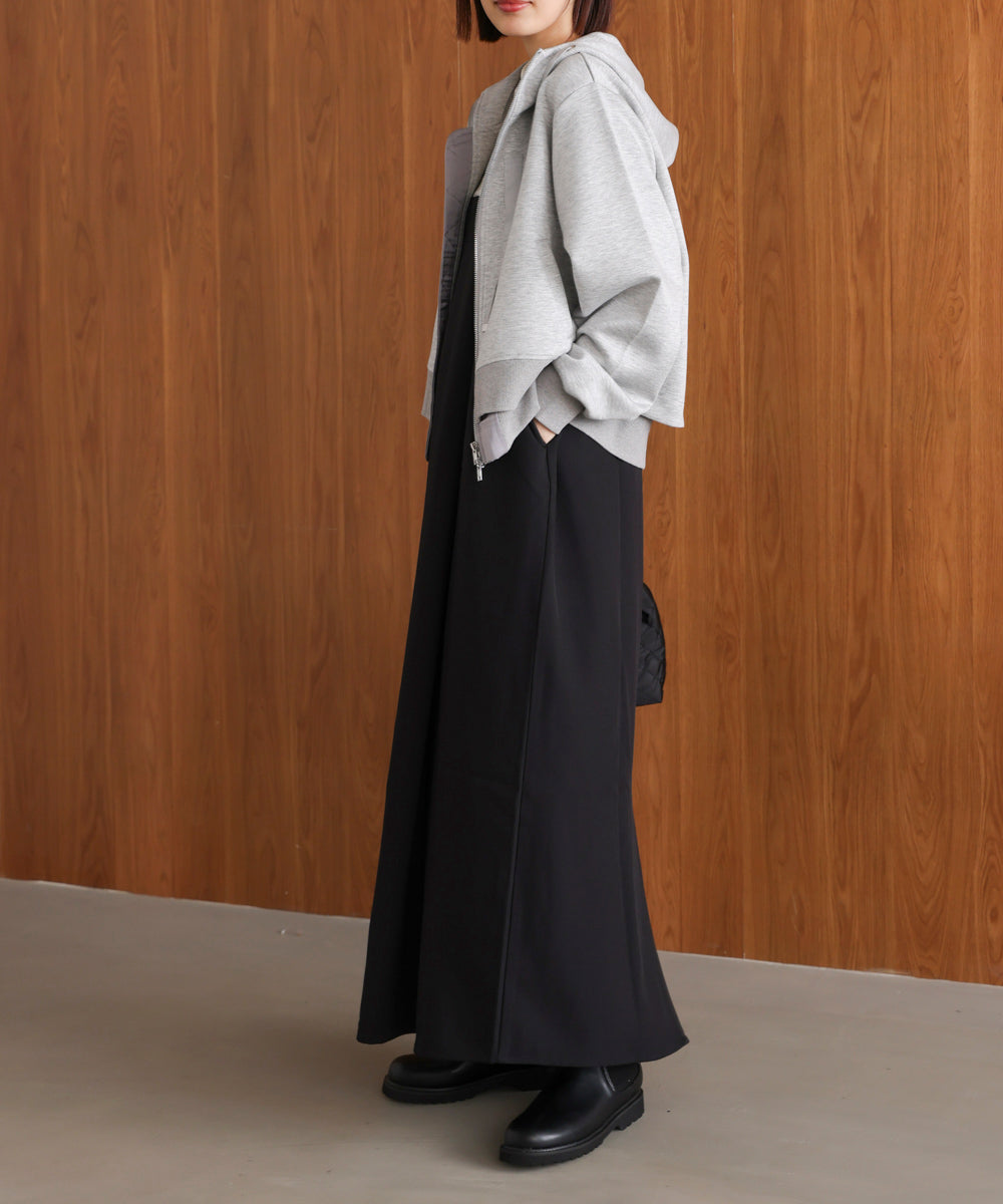 ラップアクセントボタンワンピース