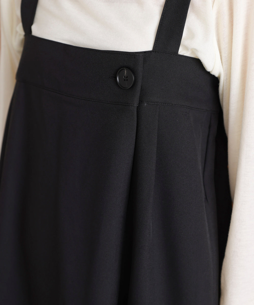 ラップアクセントボタンワンピース