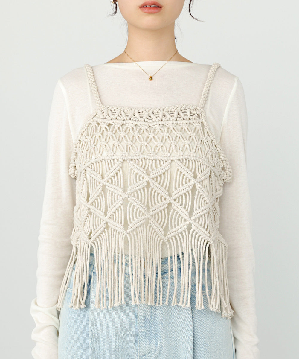 マクラメベスト