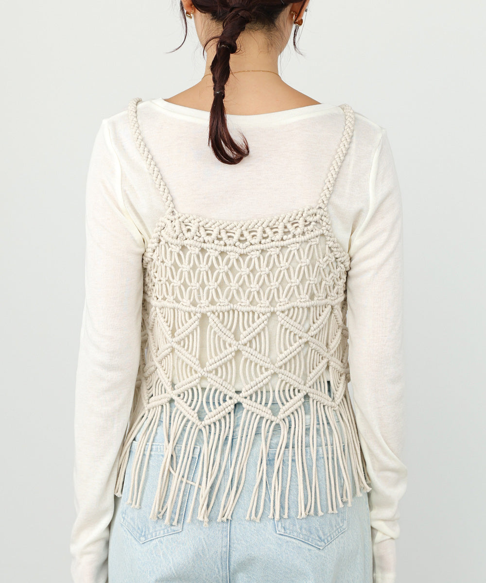 マクラメベスト