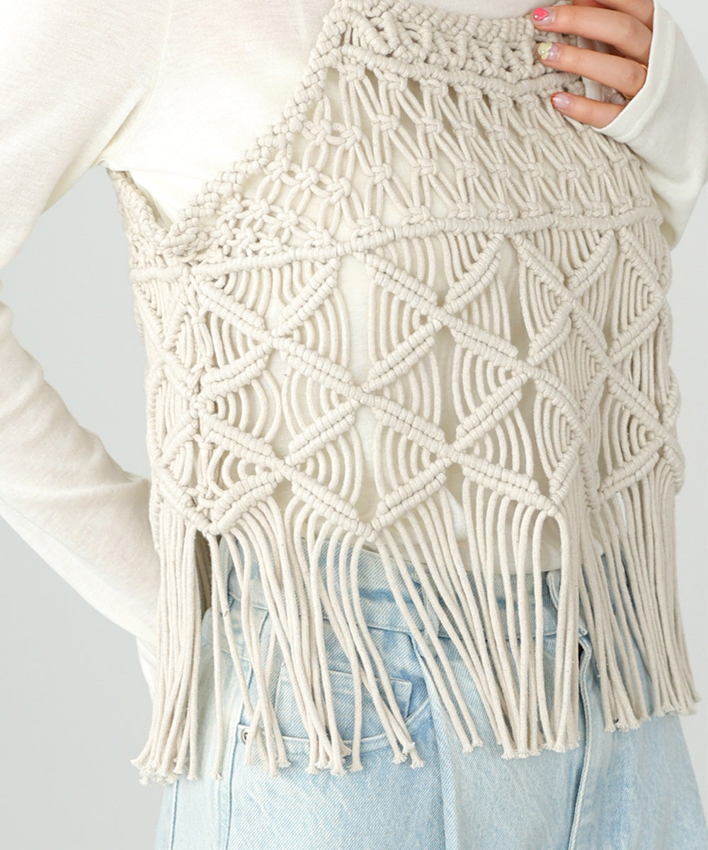 マクラメベスト