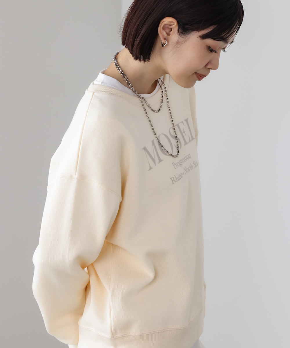MOSELフロッキーロゴプルオーバー
