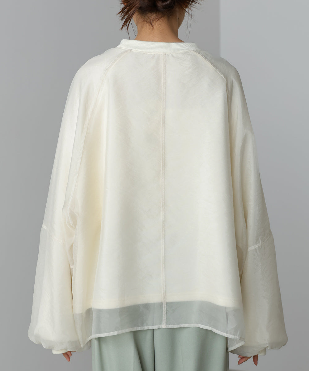 シアーレイヤード裏毛スウェット