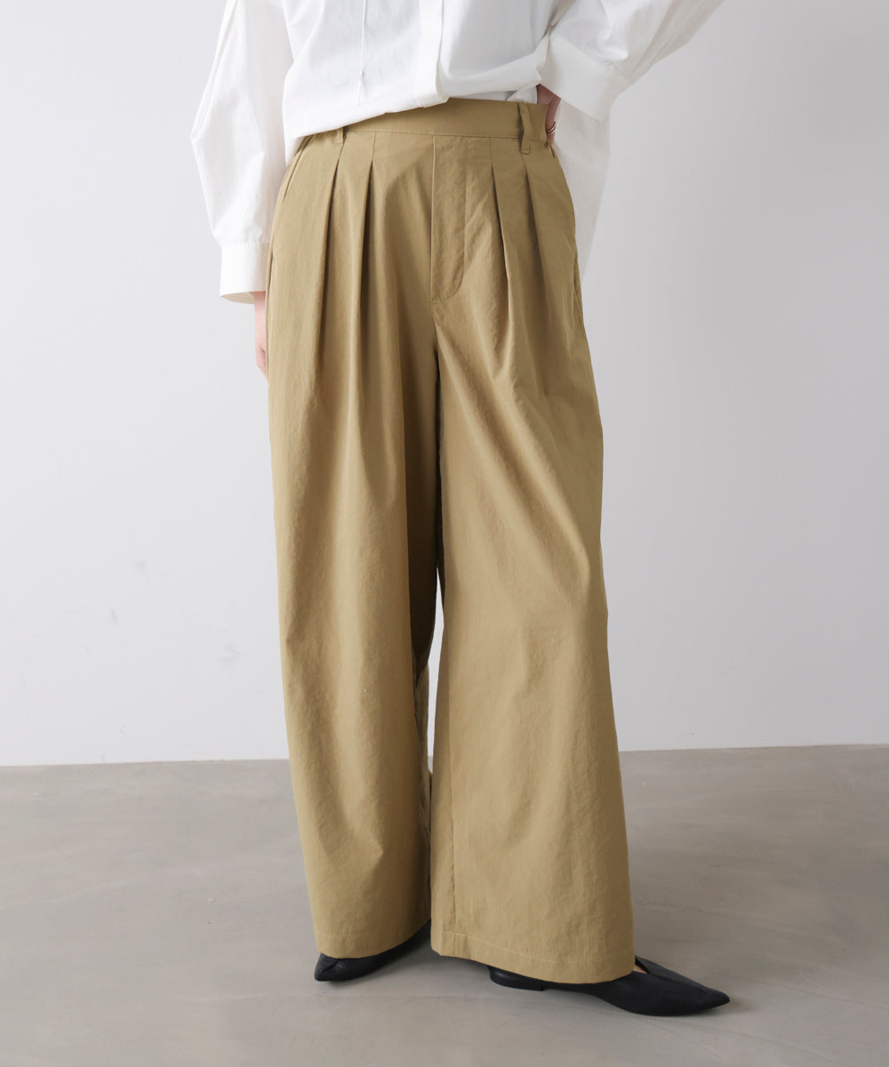 UVカット】ストレッチテックチノワイドパンツ UVカット】ストレッチテックチノワイドパンツ