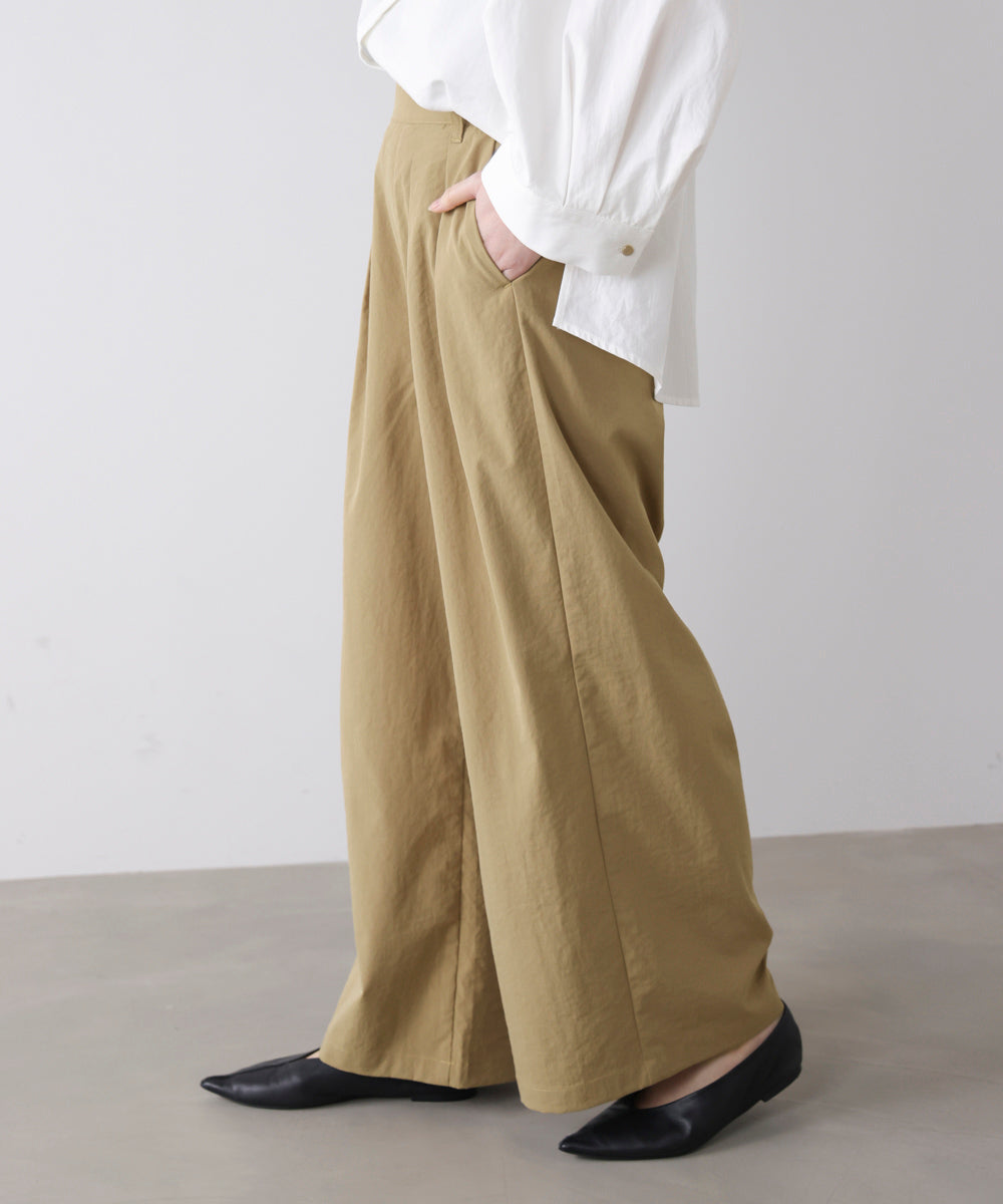 【UVカット】ストレッチテックチノワイドパンツ