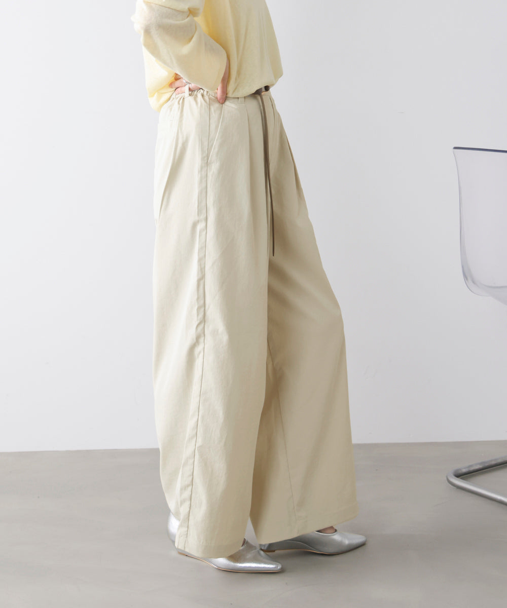 【UVカット】ストレッチテックチノワイドパンツ