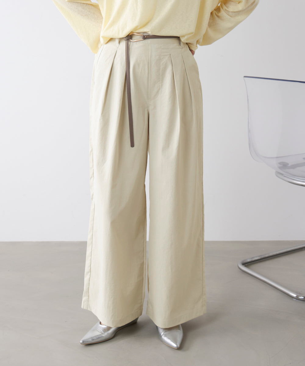 【UVカット】ストレッチテックチノワイドパンツ