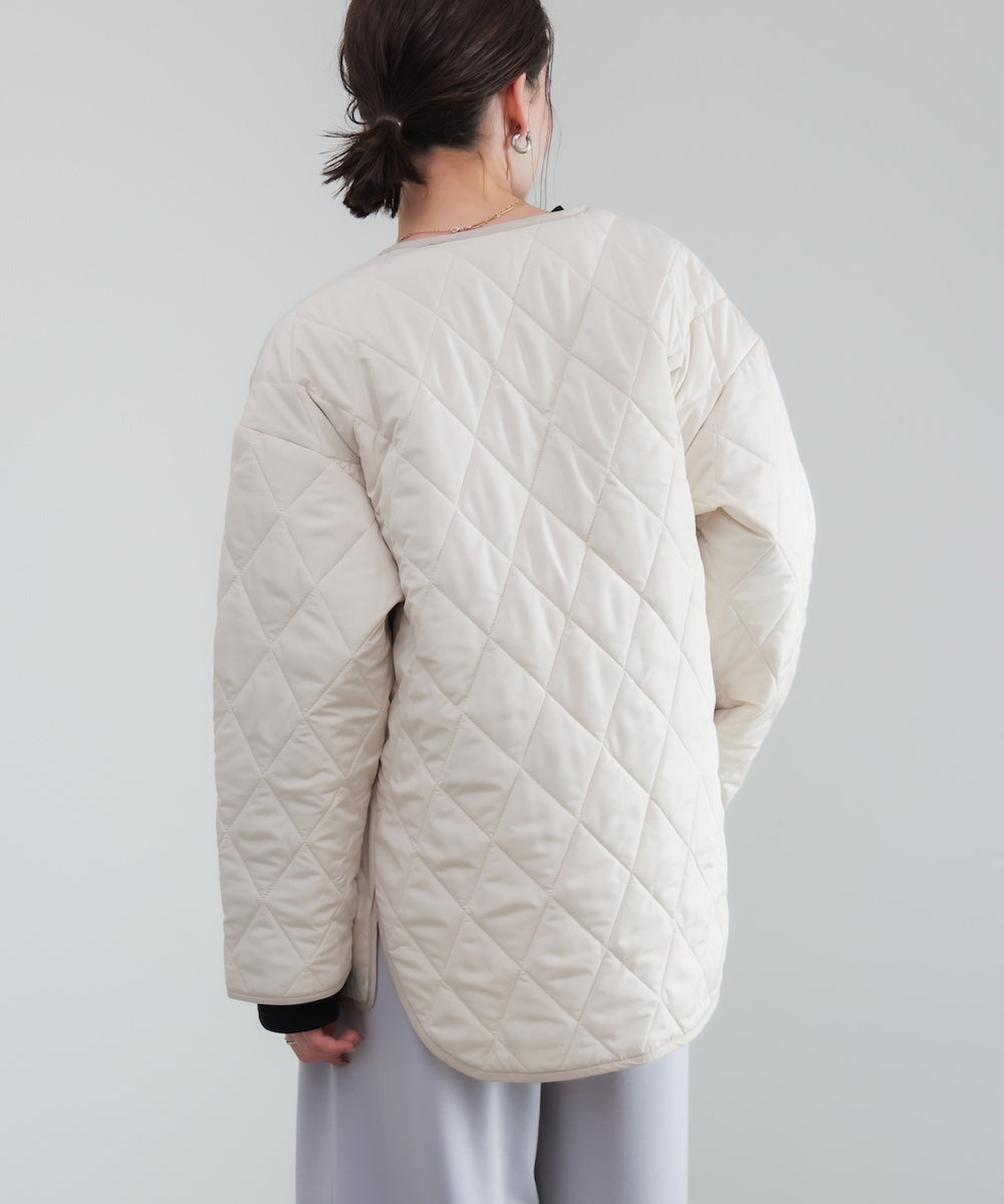 中綿キルティングアウター
