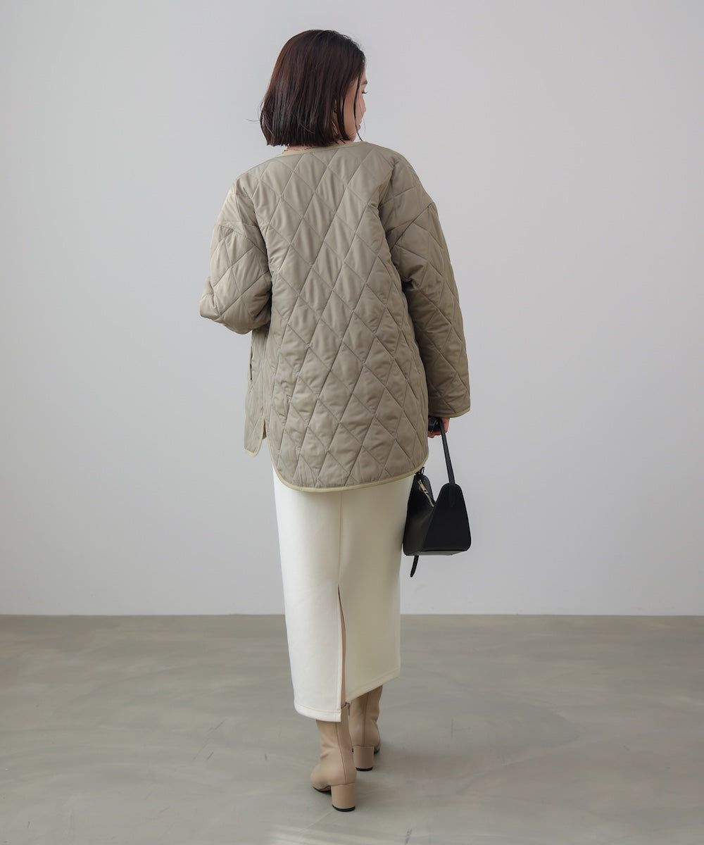 中綿キルティングアウター