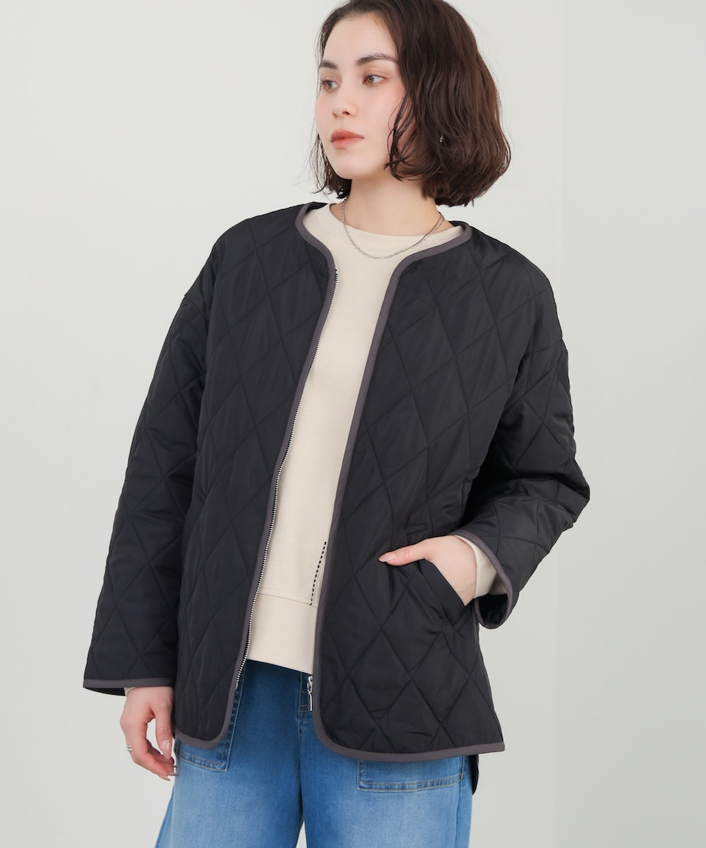 中綿キルティングアウター