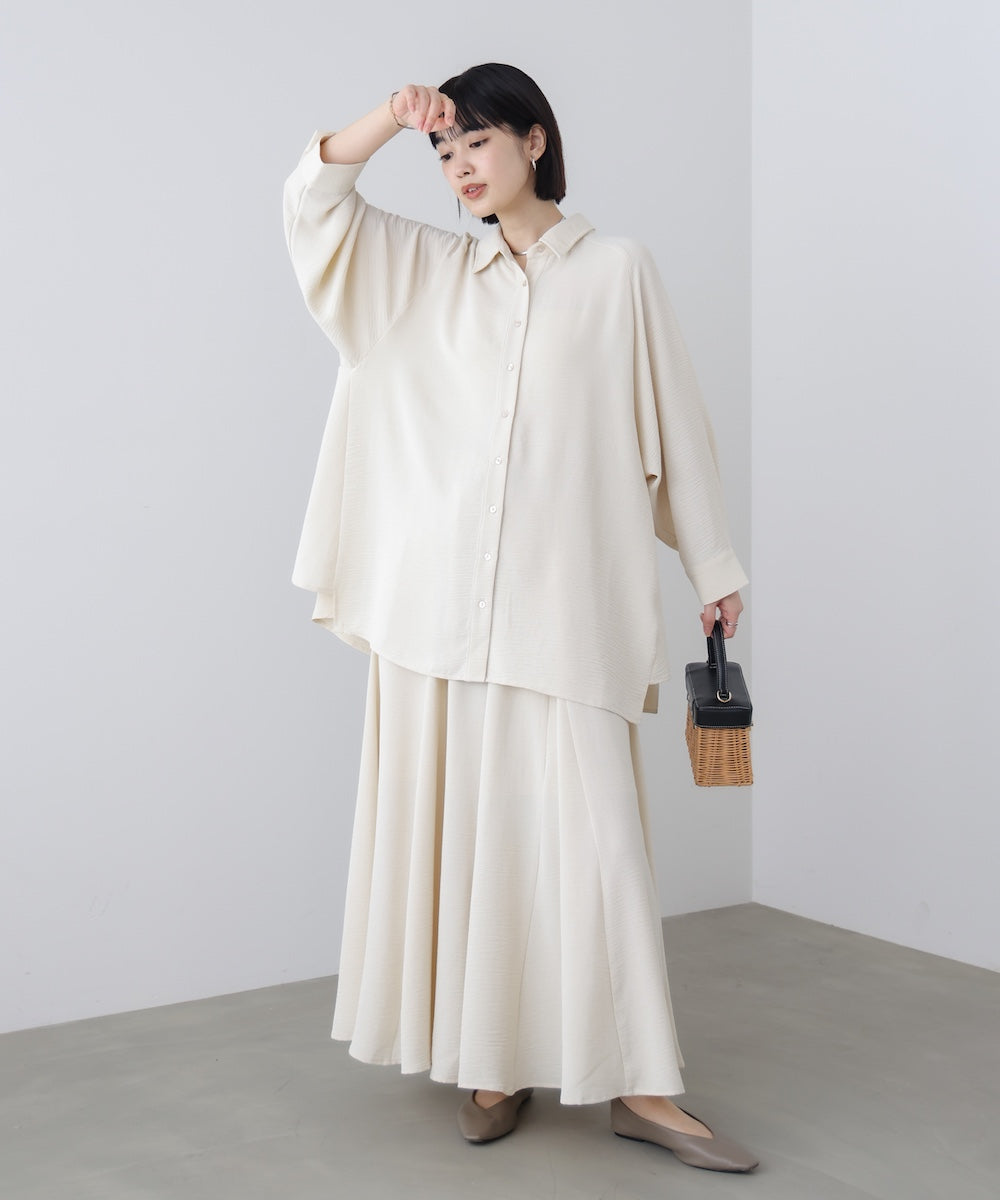 麻ライクポイントベルトパンツ