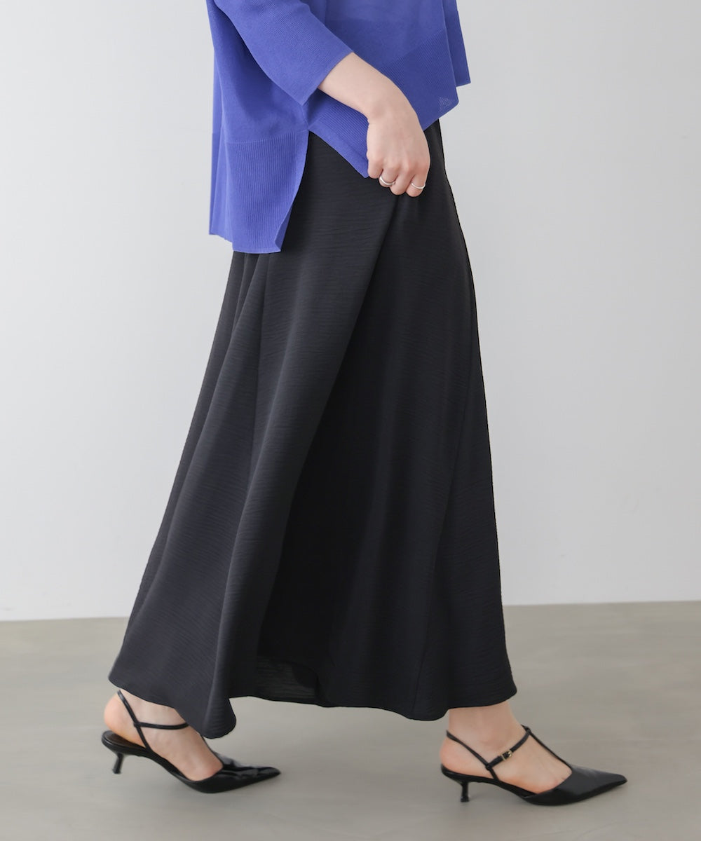 麻ライクポイントベルトパンツ