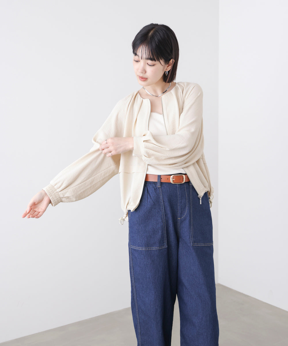 【夏の最適コンビ対象】麻ライクドロストジャケット