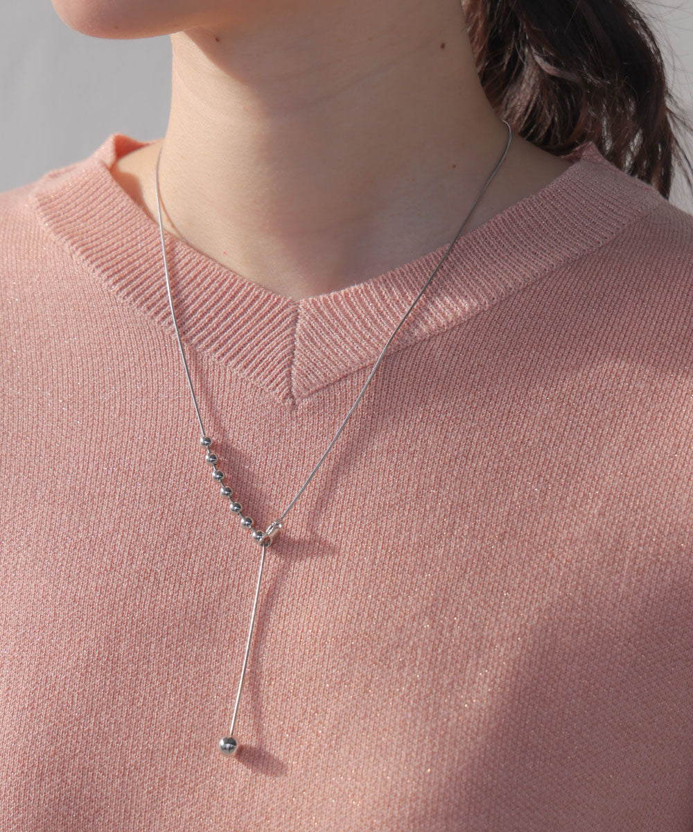 ラメスウエットライクニットプルオーバー