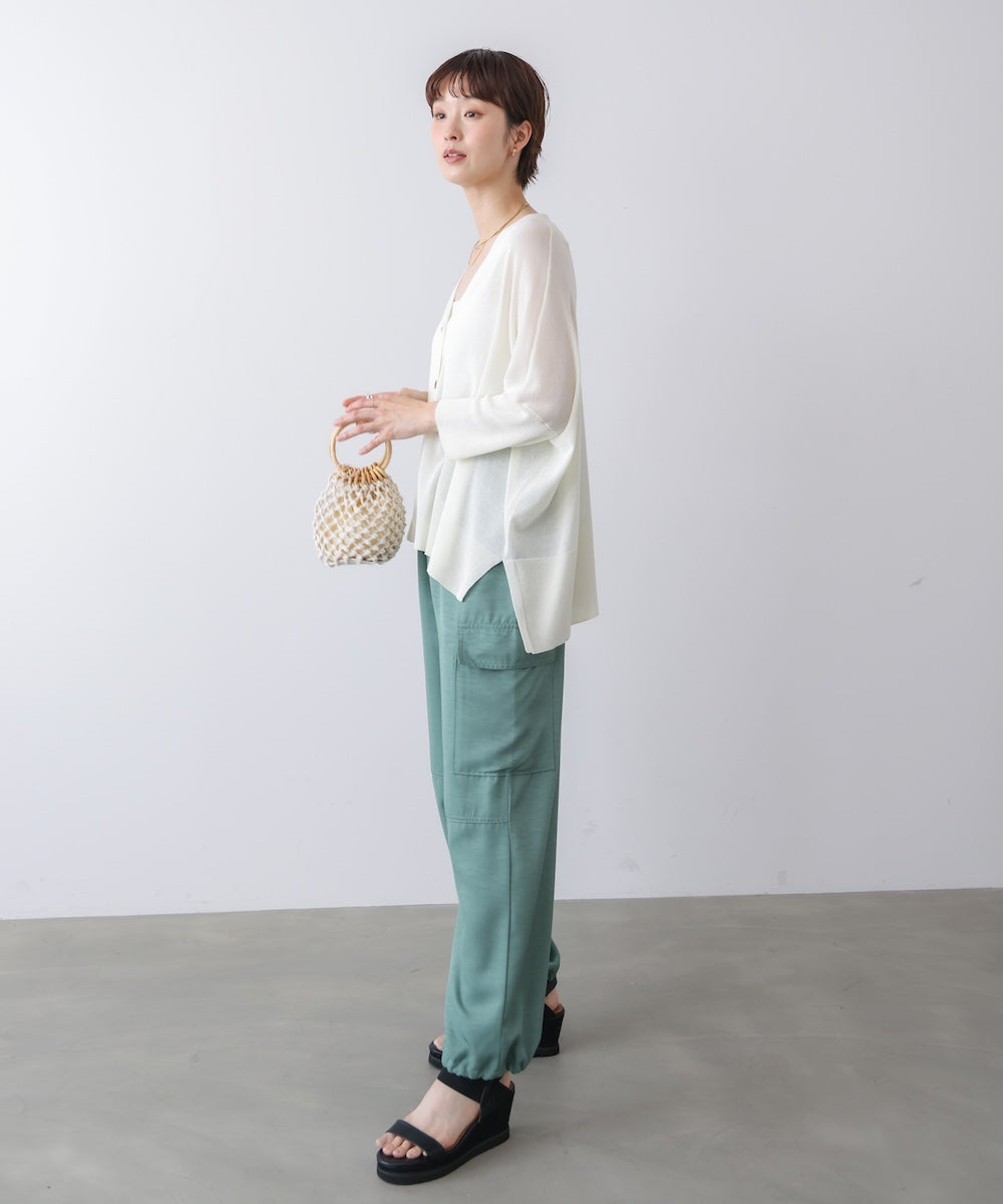 【新色追加】UVサラサラBOXシルエット前後差カーデ