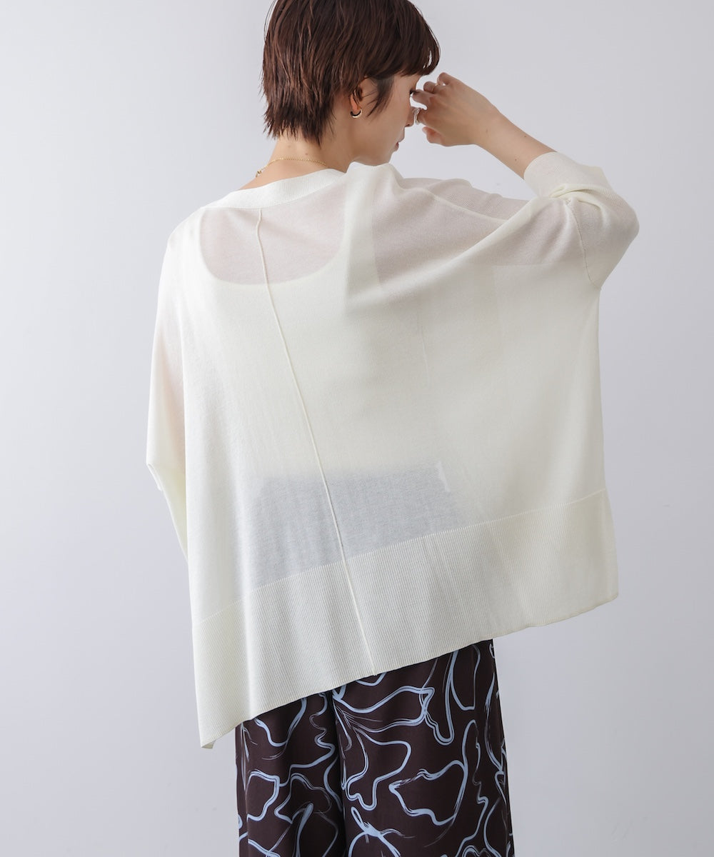 【新色追加】UVサラサラBOXシルエット前後差カーデ